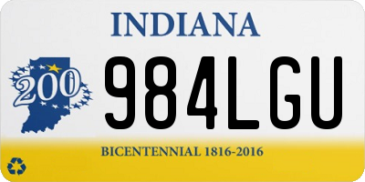 IN license plate 984LGU