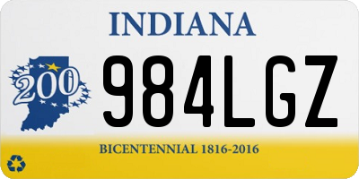 IN license plate 984LGZ