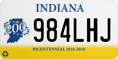 IN license plate 984LHJ