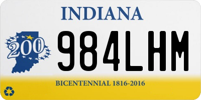 IN license plate 984LHM