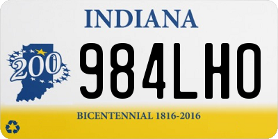 IN license plate 984LHO