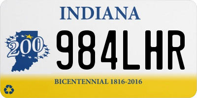 IN license plate 984LHR