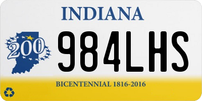 IN license plate 984LHS