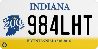 IN license plate 984LHT