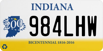 IN license plate 984LHW