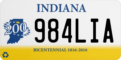 IN license plate 984LIA