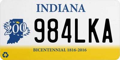 IN license plate 984LKA