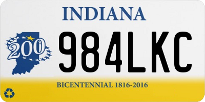 IN license plate 984LKC