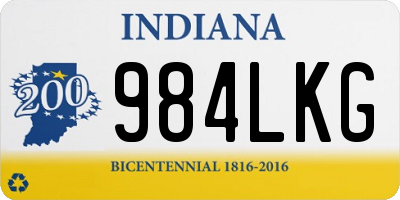IN license plate 984LKG