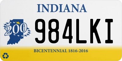 IN license plate 984LKI