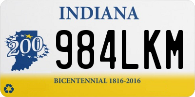 IN license plate 984LKM