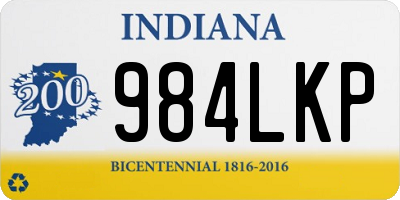 IN license plate 984LKP