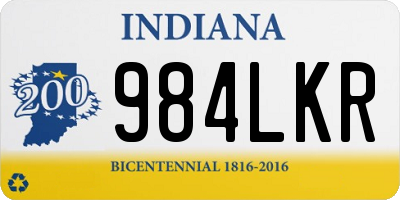 IN license plate 984LKR