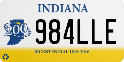 IN license plate 984LLE