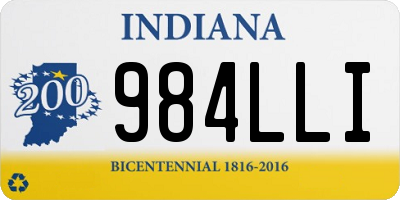 IN license plate 984LLI