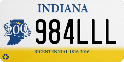 IN license plate 984LLL