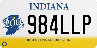 IN license plate 984LLP