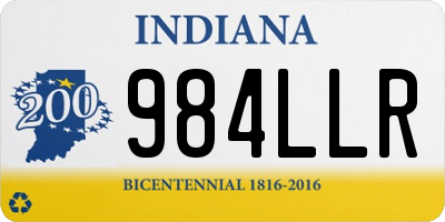 IN license plate 984LLR