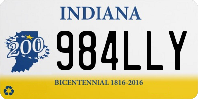 IN license plate 984LLY