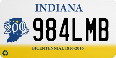 IN license plate 984LMB