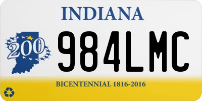 IN license plate 984LMC