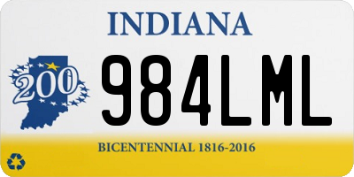 IN license plate 984LML