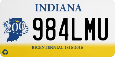 IN license plate 984LMU