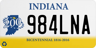 IN license plate 984LNA