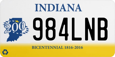 IN license plate 984LNB