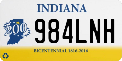 IN license plate 984LNH