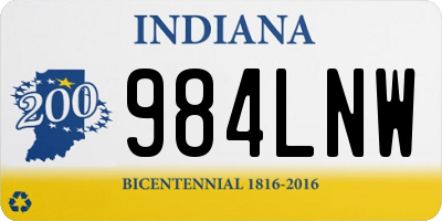 IN license plate 984LNW