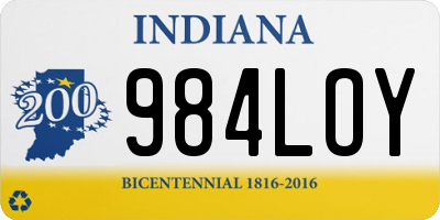 IN license plate 984LOY