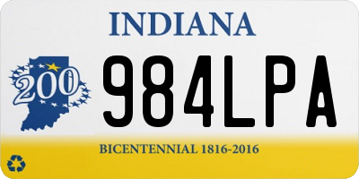 IN license plate 984LPA