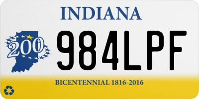 IN license plate 984LPF