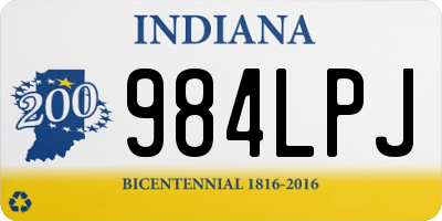 IN license plate 984LPJ