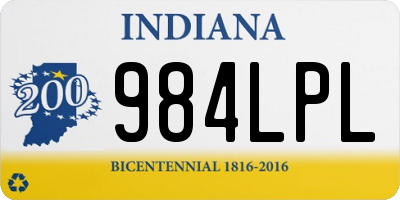 IN license plate 984LPL