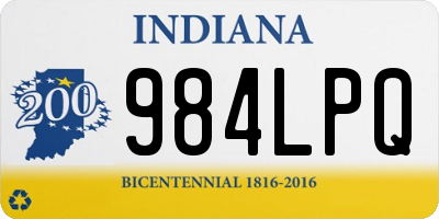 IN license plate 984LPQ