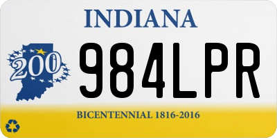 IN license plate 984LPR