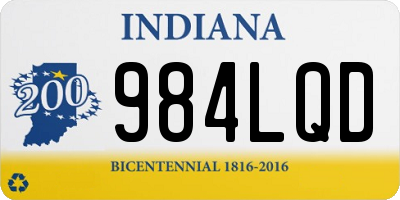 IN license plate 984LQD