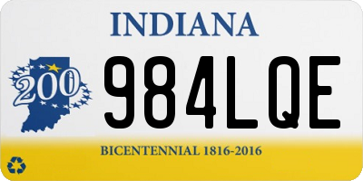 IN license plate 984LQE