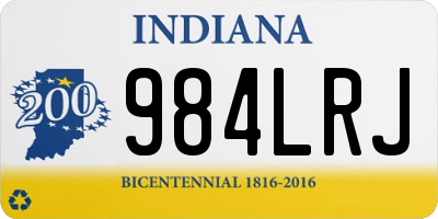 IN license plate 984LRJ