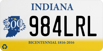 IN license plate 984LRL