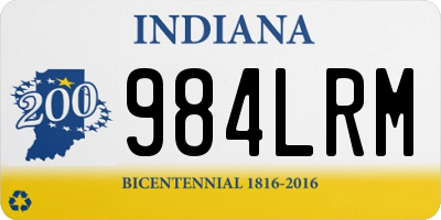 IN license plate 984LRM