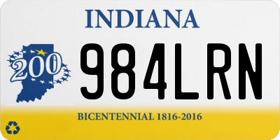 IN license plate 984LRN