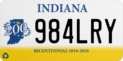 IN license plate 984LRY