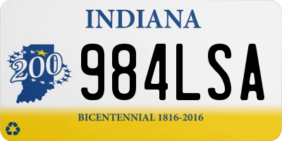 IN license plate 984LSA