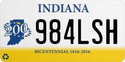 IN license plate 984LSH