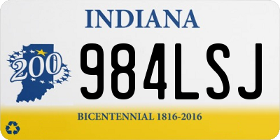 IN license plate 984LSJ