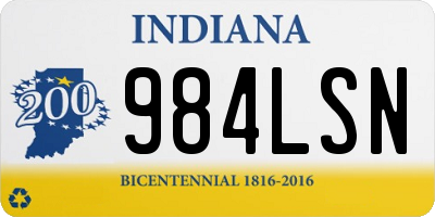 IN license plate 984LSN