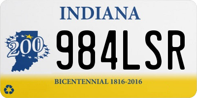 IN license plate 984LSR